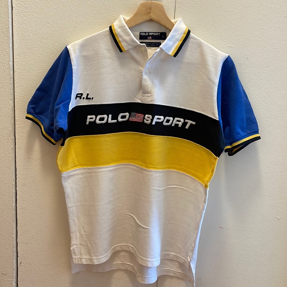 Used Vintage Polo Sport Short Sleeve Polo Shirt Size Youth Large (Fits Men’s XS)